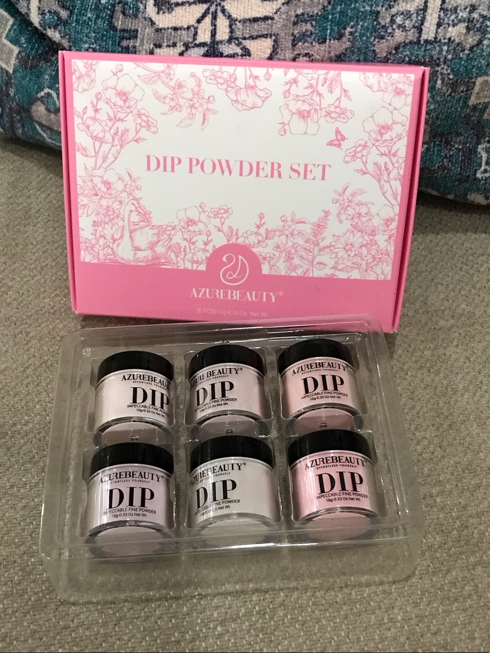 Pink Dip Powder Nail Set